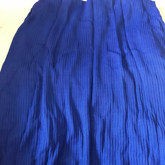 NEW Lauren Ralph Lauren Blue Ribbed Knit Sleeveless Knee Length Dress Size XL - Picture 4 of 13